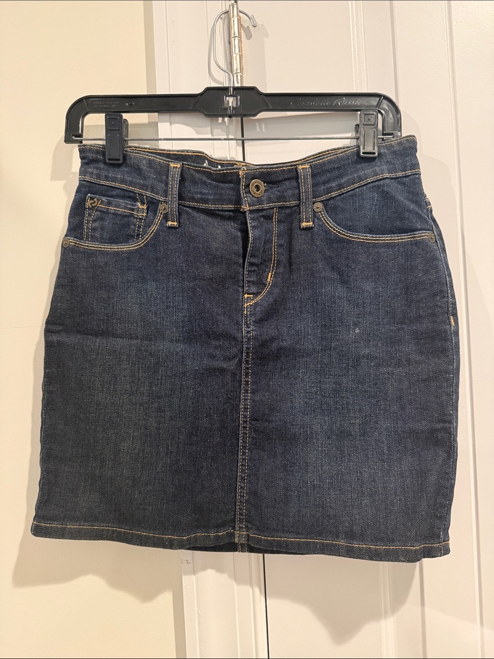 Denizen from Levi's Dark Blue Denim Mini Skirt